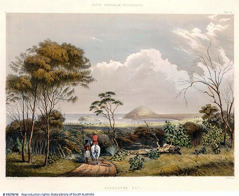 Encounter Bay c. 1846 GF Angas courtesy State Library South Australia